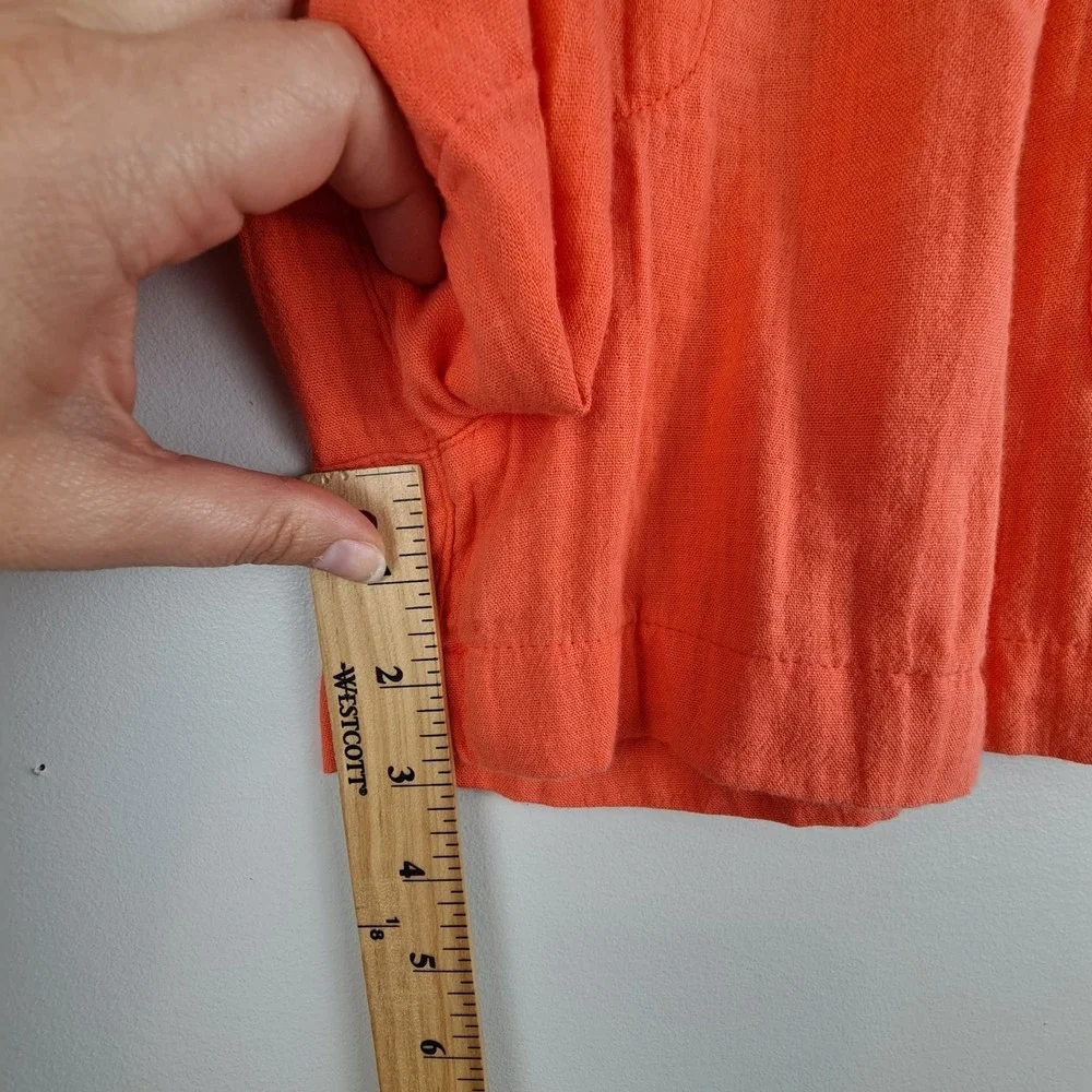 Old Navy Girls Everyday Shorts Coral Cotton Gauze XL 14-16 Comfort Vacation